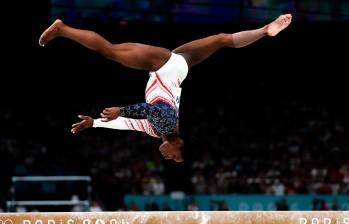 Simone Biles volvió a brillar en París. FOTO: GETTY