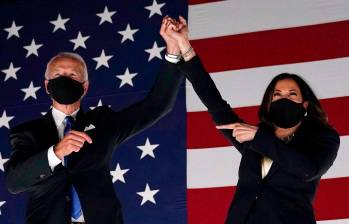 Joe Biden y Kamala Harris enfrentan en este segundo semestre de 2021 una dura caída de su popularidad en Estados Unidos. FOTO: Getty Images