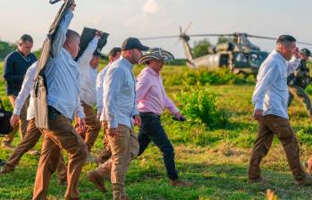 Con la llegada de Gustavo Petro a la Presidencia, se fortaleció la presencia de miembros de la UNP, al mando de Augusto Rodríguez, en su esquema de seguridad. FOTo Presidencia