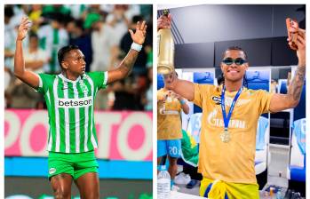 Alfredo Morelos le dijo a Wílmar Barrios que era hora de llegar a Nacional. FOTOS EL COLOMBIANO Y ZENIT