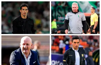 Cuatro técnicos de los playoffs tienen pasado verdolaga. FOTOS EL COLOMBIANO