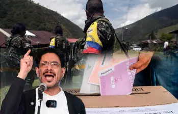 Un audio sería la prueba de cómo un disidente incita a votar por el candidato del Pacto Histórico, Iván Cepeda Castro. FOTO AFP Y EL COLOMBIANO