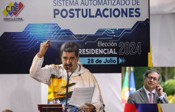 Maduro oficializó su candidatura presidencial en Venezuela y oposición denuncia que no pudo inscribir a su candidata. Foto: GETTY