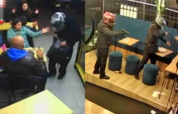 En redes sociales publicaron los videos donde los sujetos protagonizan el acto criminal. Foto: captura de video.