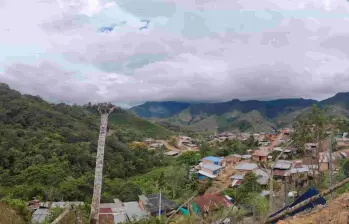 Corregimiento El Plateado afectado por presencia de disidencias de las antiguas Farc. Foto: Colprensa