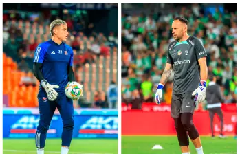El clásico entre el DIM y Nacional tendrá un bonito duelo de arqueros entre Washington Aguerre y David Ospina. FOTOS CAMILO SUÁREZ