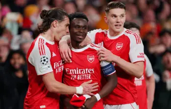 Arsenal, con gol de Bukayo Saka, se clasificó a la final de la Liga de Campeones 2025/26. FOTO: GETTY