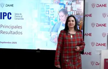 Piedad Urdinola, directora del Dane, presentó los resultados del IPC a septiembre de 2025. FOTO tomada de YouTube