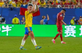 El futbolista James Rodríguez apenas ha disputado 17 partidos en lo que va del 2026. La mayoría de esos juegos fueron con la Selección Colombia (9). Foto: Juan Antonio Sánchez