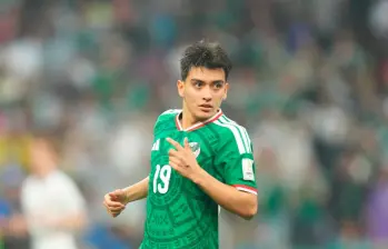 El futbolista Gilberto Mora, de 17 años, fue uno de los más destacados de la Selección de México en el Mundial 2026. Foto: AFP