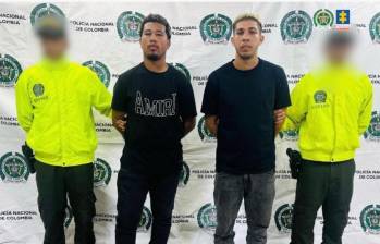 En la foto, José Gregorio y Starlin Oswaldo Morgado Herrera, imputados por el crimen de alias “La Diabla”. FOTO Cortesía Fiscalía. 