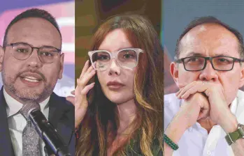 Los tres ministros duraron poco en el Gobierno. Eran cuotas del Partido Liberal, La U y un sector de los verdes. FOTO Presidencia y Colprensa
