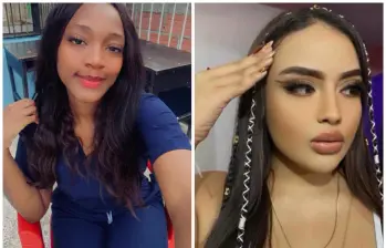 En el costado izquierdo, Yulieth Tatiana Murillo Peña, la enfermera asesinada en Bello; a la derecha, Manuela García Pinilla, la mujer que murió en Aranjuez tras ser atacada con arma de fuego. Ambas tenían 25 años de edad. FOTOS Cortesía.