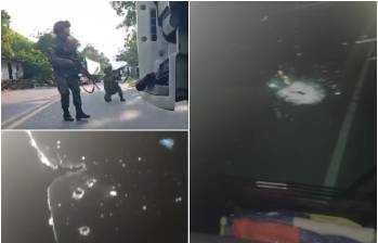 El atentado ocurrió a la altura del sector La Paulina, en jurisdicción de Valdivia. FOTOS: Cortesía Denuncias Antioquia
