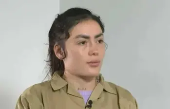 Daneidy Barrera Rojas, condenada por destruir una estación de Transmilenio. Foto: captura de pantalla.