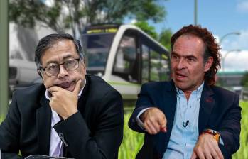 El alcalde de Medellín, Federico Gutiérrrez, le pidió al presidente Gustavo Petro abrir un espacio de diálogo para definir la suerte financiera del metro ligero de la 80. FOTOS: Archivo y Cortesía