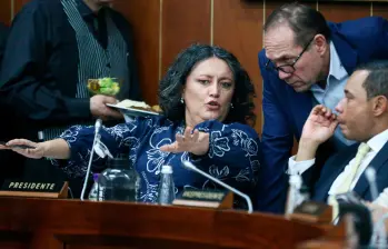 El proyecto de reforma quedó en manos de la plenaria del Senado, que en los próximos días deberá decidir si lo convierte en ley. En la foto, Angélica Lozano, presidenta de la Comisión Cuarta. FOTO: Colprensa