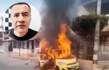 En las últimas horas, en Tuluá fueron incinerados dos vehículos en medio de la guerra de “La Inmaculada”. Foto: tomada de redes sociales.