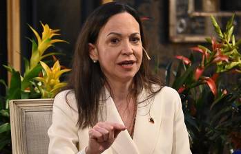 María Corina Machado lanzó varias críticas al acuerdo petrolero entre Venezuela y Estados Unidos y la permanencia de Delcy Rodríguez en el poder. Foto: Getty Images