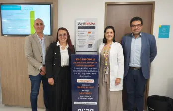 Este buzón hace parte del programa DarCélulas del Registro Nacional de Donantes de Células Progenitoras Hematopoyéticas. FOTO Clínica Las Américas.