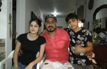 Luis Felipe Vasco Zapata y su familia. FOTO Cortesía.