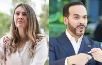 Paloma Valencia y Abelardo de la Espriella, candidatos presidenciales. FOTOS Camilo Suárez y Manuel Saldarriaga. 