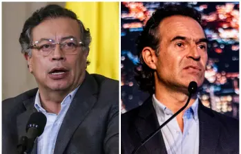 El presidente Gustavo Petro y el alcalde de Medellín, Federico Gutiérrez. FOTOS: Colprensa y Archivo El Colombiano