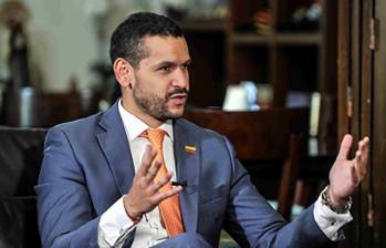 Daniel Palacios fue ministro del Interior durante el Gobierno de Iván Duque, no oculta su admiración por Álvaro Uribe y busca llegar a la presidencia mediante su movimiento “Rescatemos a Colombia”. FOTO CORTESÍA