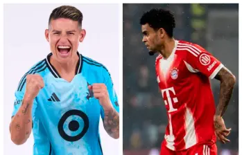 James Rodríguez y Luis Díaz tendrán actividad el fin de semana. FOTOS MINNESOTA Y BAYERN MUNICH