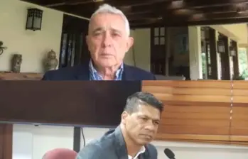 Alcalde de Amagá Wilser Dario Molina Molina, testigo en el juicio a Álvaro Uribe. FOTO: Captura de pantalla