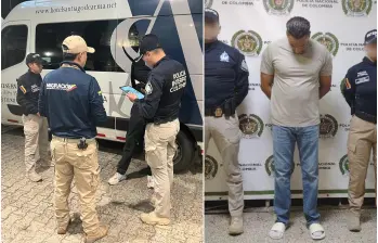 El ciudadano francés fue sorprendido en un hotel en Rionegro. FOTO: Cortesía Policía y Migración Colombia