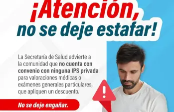 La Alcaldía de Rionegro sugiere que, ante cualquier caso de este tipo, acuda directamente a la Secretaría de Salud del municipio o llame a su línea telefónica 604 5204060. FOTO Cortesía Alcaldía de Rionegro.