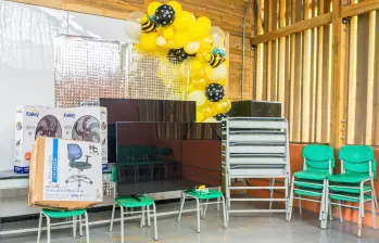 La escuela tiene capacidad para 50 estudiantes, de básica primaria y secundaria. FOTO Cortesía EPM. 