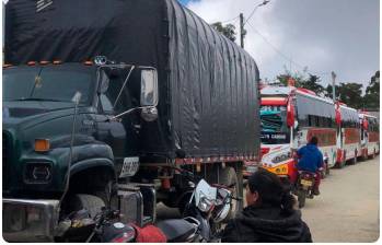 Aspecto de los bloqueos ocurridos desde el pasado 4 de enero en el Norte de Antioquia. FOTOS: Cortesía El Heraldo del Norte