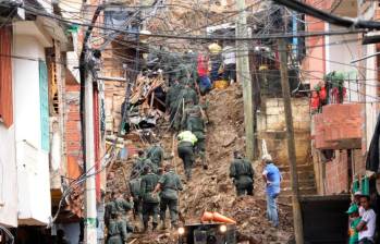 El deslizamiento de La Gabriela, ocurrido el 5 de diciembre de 2010, dejó 84 personas muertas y cerca de 40 viviendas destruidas. Foto archivo: EL COLOMBIANO
