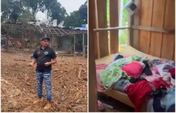 En el lugar, según su denuncia, permanecen familias dedicadas a la minería artesanal, incluidos niños, adolescentes, adultos y personas mayores. Imágenes tomadas de video de Cahucopana Nordeste. 