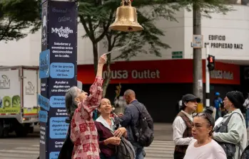 Las campanas se instalarán en lugares como la Plazoleta de la Alpujarra, el Pueblito Paisa, la 70 y San Antonio de Prado. FOTO Alcaldía de Medellín. 