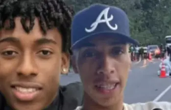 Dos de los tres jóvenes fallecidos producto del siniestro vial en la subregión Urabá. FOTOS: Tomadas de redes sociales