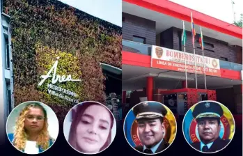 En las miniaturas, de izquierda a derecha, Yaneth Rúa y Laura Mejía, que han sido funcionarias del Área Metropolitana, lo mismo que Misael Cadavid y Elkin González, de los bomberos de Itagüí, quienes aspiran ganarse o conservar el principio de oportunidad. FOTOS: Archivo EL COLOMBIANO