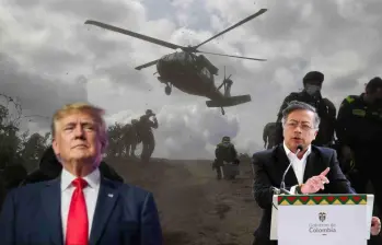 Donal Trump y Gustavo Petro, presidentes de Estados Unidos y Colombia. Foto: Colprensa y cortesía