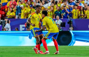 Jhon Arias y Luis Díaz, dos de los protagonistas de Colombia en el triunfo ante Ghana. FOTO JUAN ANTONIO SÁNCHEZ