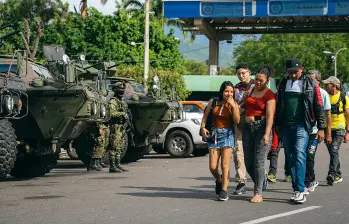 La captura de Nicolás Maduro el pasado 3 de enero devolvió la esperanza de aquellos migrantes venezolanos que cruzaron la frontera y llegaron a Antioquia en busca de refugio, trabajo y un futuro mejor. FOTO afp