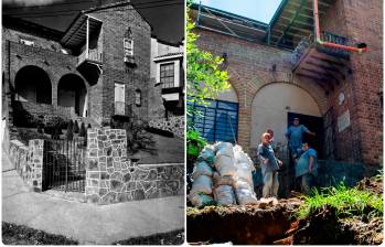 Esta casa esquinera ubicada al lado de El Águila Descalza, inspirada en la arquitectura inglesa, se convertirá en Casa Mía, un hotel boutique que abrirá este año y será otro espacio más que recupera el patrimonio y la cultura de Prado Centro y Medellín FOTOS JULIO HERRERA Y cortesía 