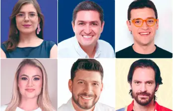 De izquierda a derecha y de arriba a abajo: Alejandra Sánchez, Juan David Zuluaga, José Miguel Zuluaga, Manuela Arango, Camilo Gómez y Camilo Quintero. FOTOS: Cortesía