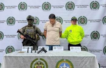 Alias ‘El Flaco’, según el presidente Abelardo de la Espriella, llevaría 25 años delinquiendo. FOTO Gobernación de Antioquia. 