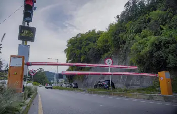 Así luce el nuevo sistema de cierre automático en los ingresos del Túnel de Oriente, en jurisdicción de Medellín y Rionegro. FOTO Concesión Aburrá Oriente. 