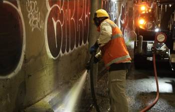 La estrategia, liderada por el Distrito y con el apoyo de diferentes entidades, comprende cerca de 14.650 metros cuadrados de infraestructura vial. FOTO Cortesía Alcaldía de Medellín. 