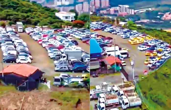 Aspecto de los parqueaderos de la empresa J&L, ubicados en el municipio de Copacabana. FOTO: Cortesía Andrés Tobón