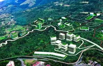 Aguas Vivas es un terreno de 147.000 metros cuadrados ubicado entre El Poblado y el alto Las Palmas. FOTO CORTESÍA