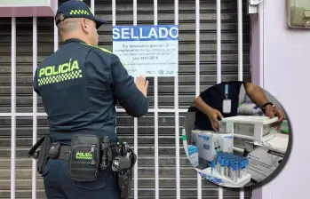 El centro estético fue cerrado por la realización de procedimientos invasivos sin cumplir con los requisitos normativos. FOTO Alcaldía de Bello.